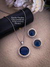 Fancy Designer Latest Oxodize Chain Pendant Set Wholesale Price In Surat
